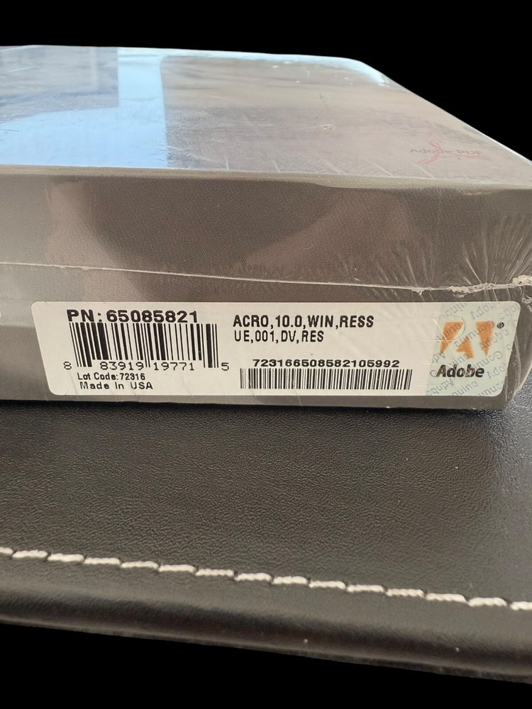 Adobe Acrobat X 10 Standard Windows PC: Full Version ~ NEW 2010 (Sealed)