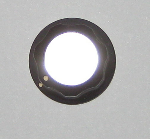 Instrument Ribbed Knob - 1/4" Inside Diameter - Black Plastic / Chrome Insert