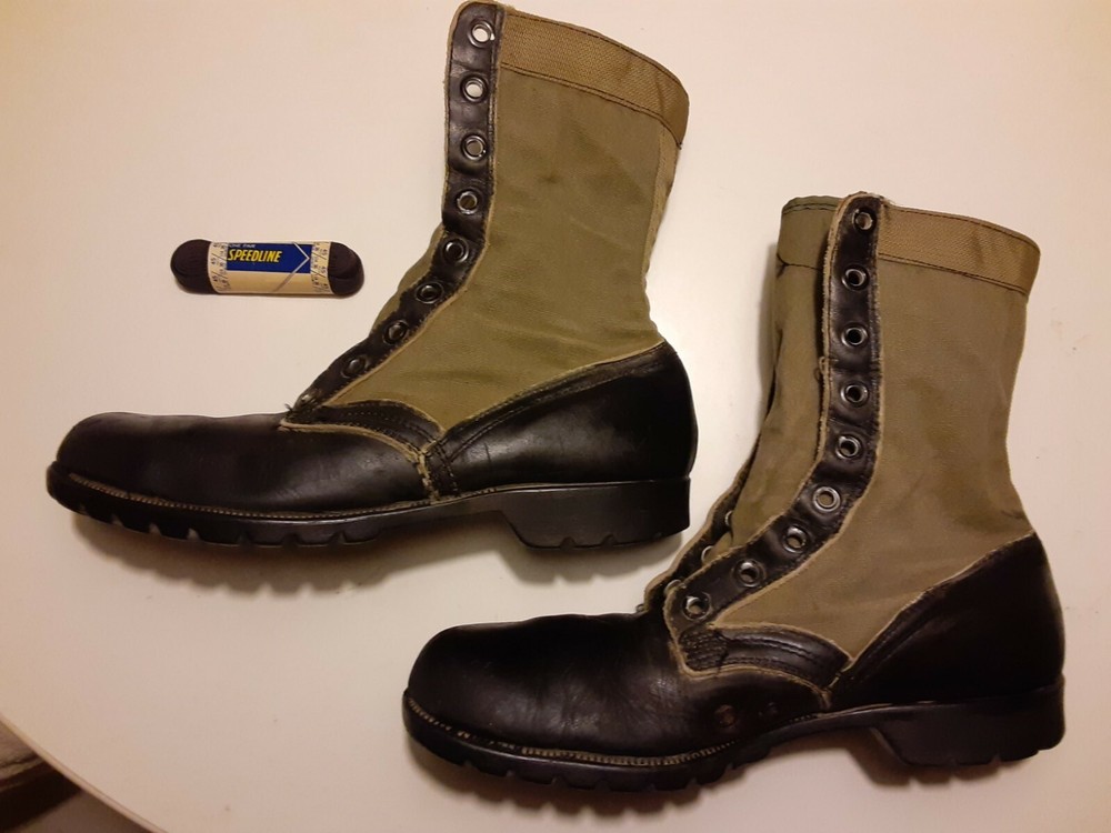 US Vietnam Jungle Boots 2nd Pattern C.I.C. 10 R Pattern circa 1964
