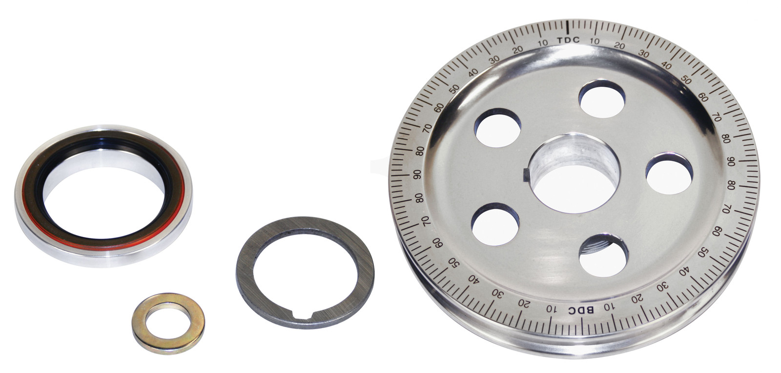 VW 7 PC BOLT ON SAND SEAL PULLEY KIT 5 HOLE DEGREE PULLEY BAJA BEETLE GHIA BUGGY