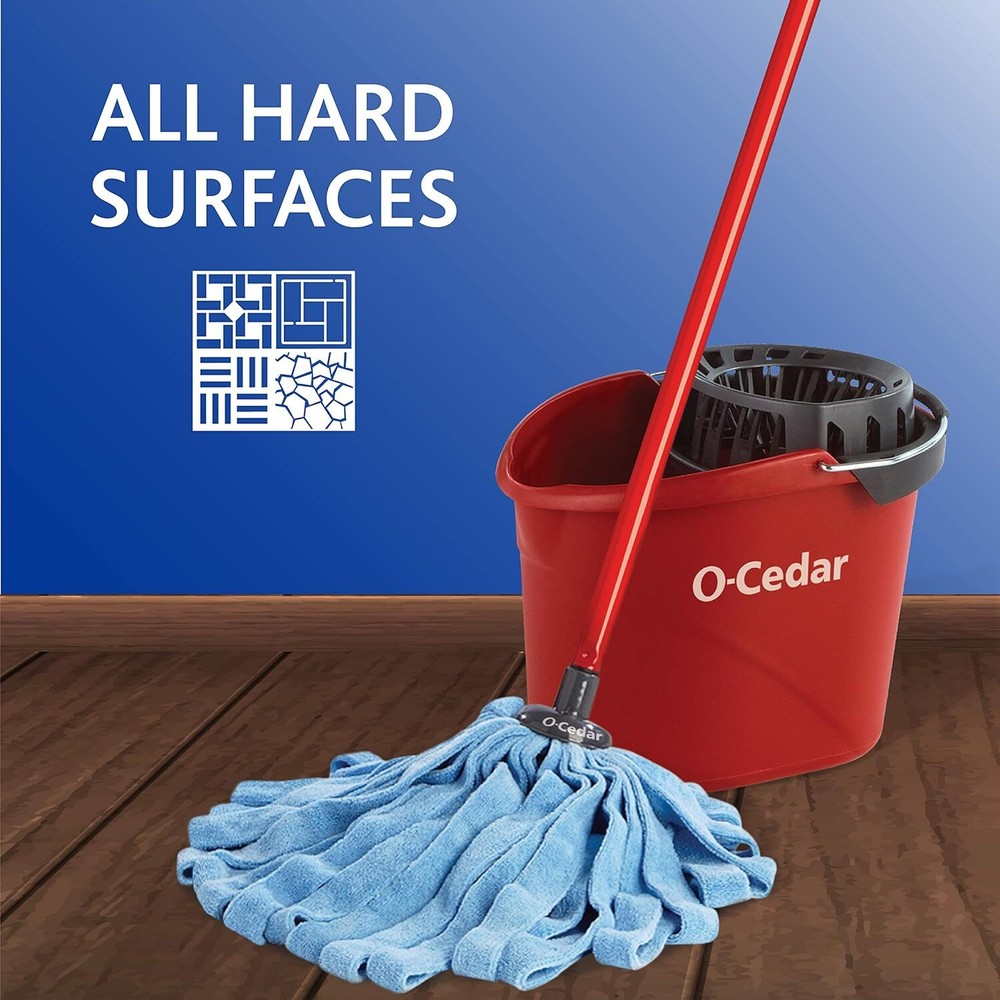 O-Cedar Microfiber Cloth Wet Mop - Efficient Floor Cleaning, High Absorbency NEW