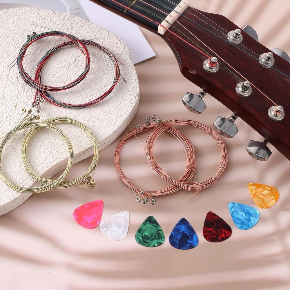 Classical Guitar Strings 3 Sets Acoustic Bronze Wound Nylon Strings with Small