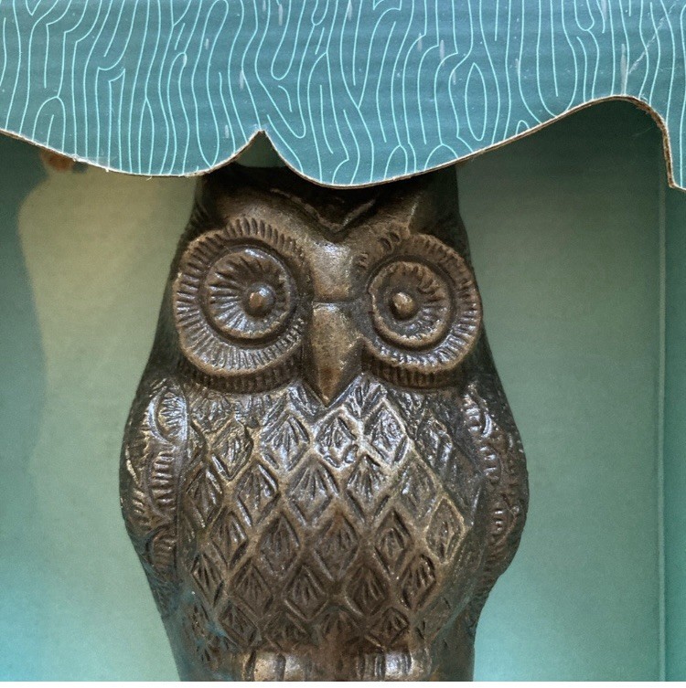 EUC Owl Brass Door Knocker