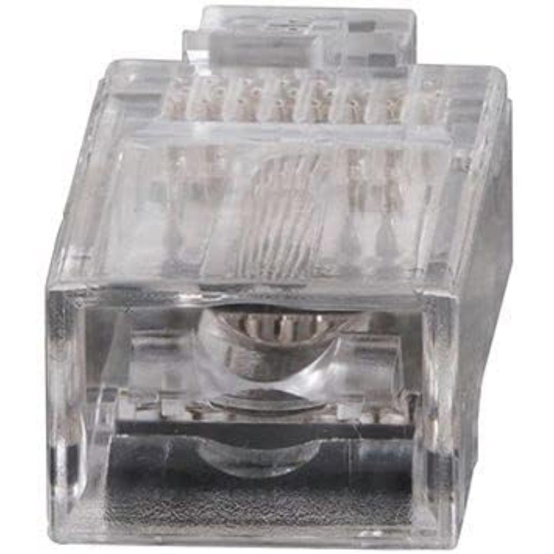 VDV826-763 Pass-Thru Modular Data Plug, RJ45 CAT6, Gold Plated