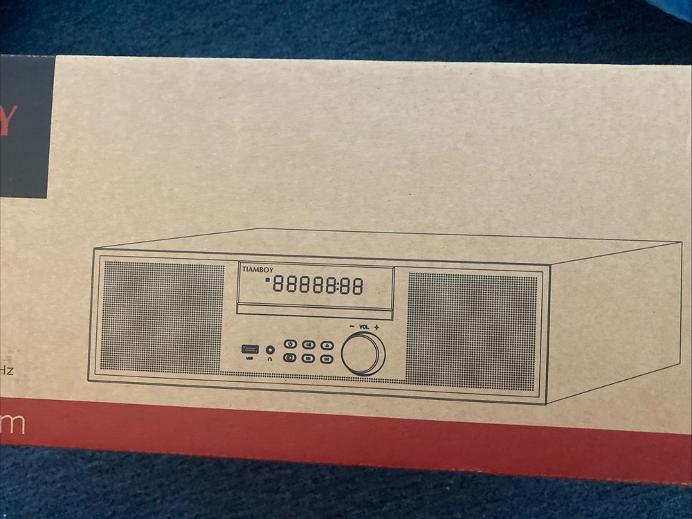 Nostalgic Micro Shelf System 40W RMS with CD Player, Bluetooth, USB Playback
