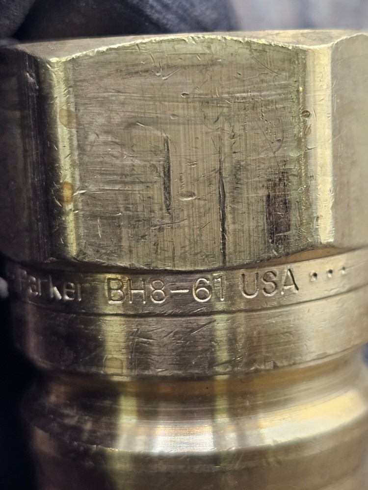 Parker BH8-61 Interchangeable Hydraulic Quick Coupling (Nipple/Plug) - Brass