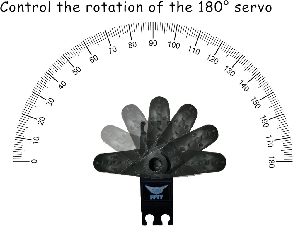 2PCS 25G Micro Servo, RC Mini Digital Servo Motor Control Angle 180° for...