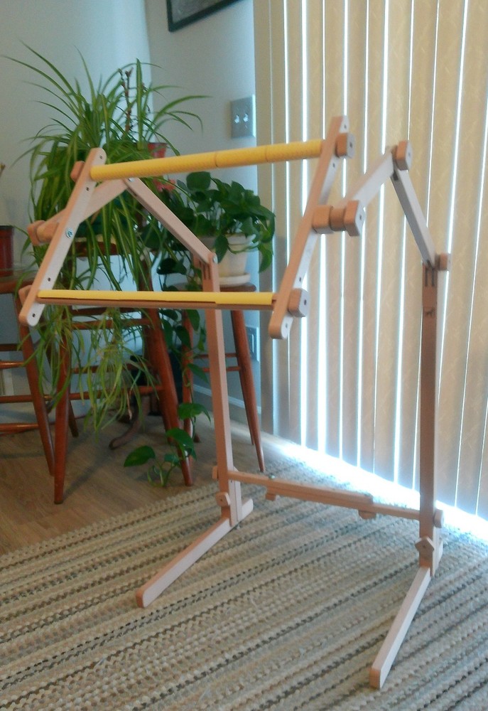 Embroidery / Cross Stitch Floor Stand with Two Scroll Frames 16" & 22"