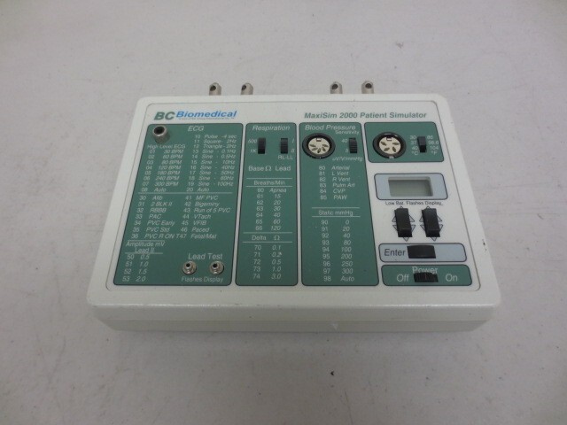 BC Biomedical MAXISIM 2000 Patient Simulator *Untested*