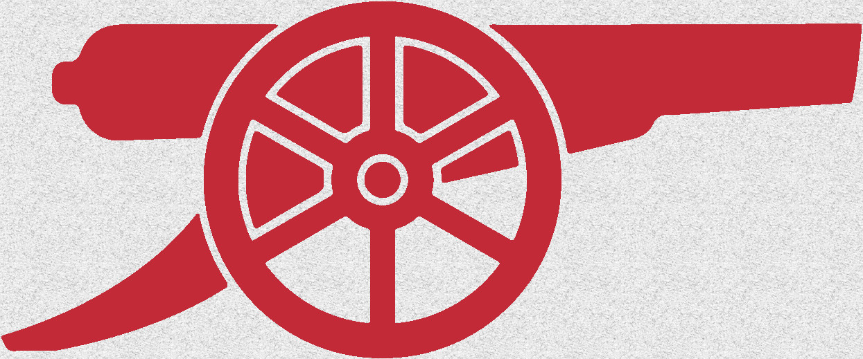 Arsenal Cannon Logo Decal Sticker