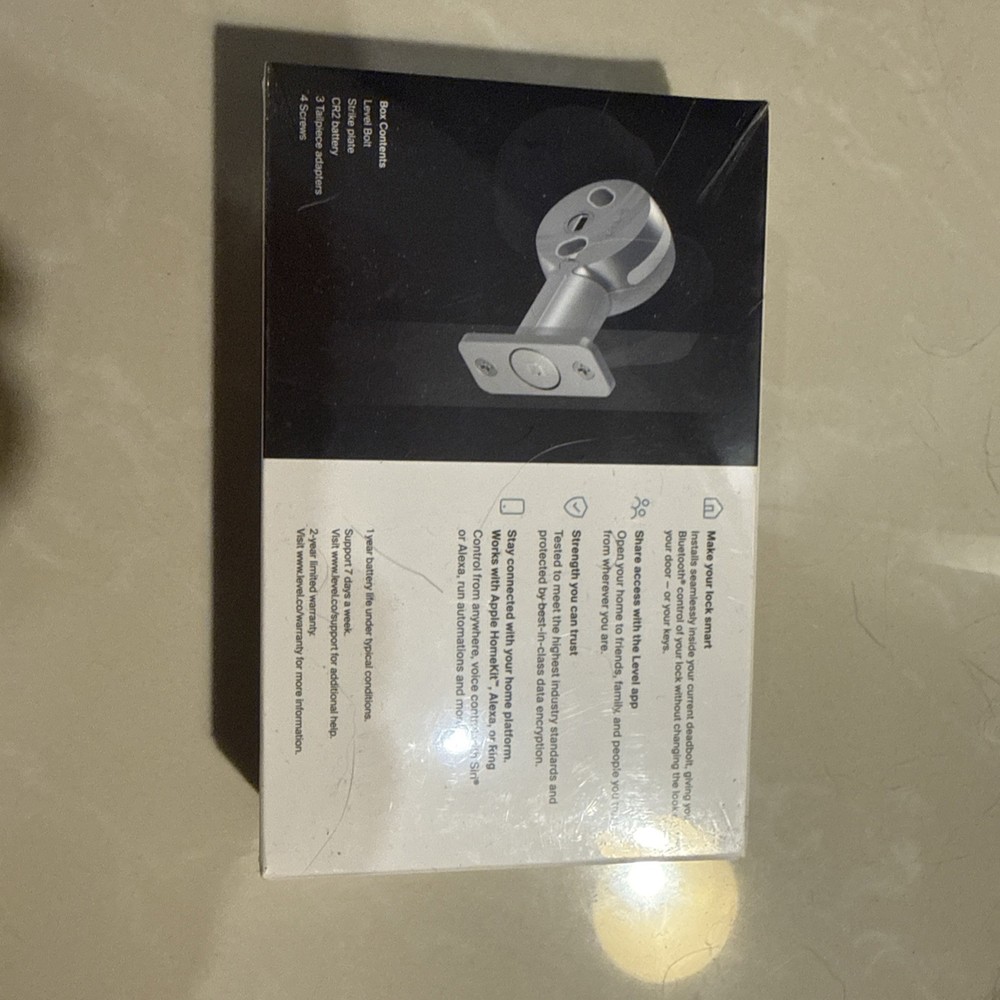 Level Bolt C-D11U A3 Keyless Entry Bluetooth Smart Lock Deadbolt.