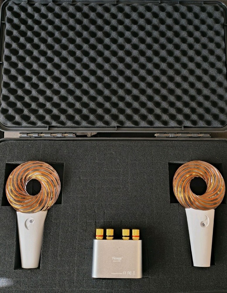 Two Coils Set With handler PEMF Rodin Coil Frequency Generator By Orgonitems.