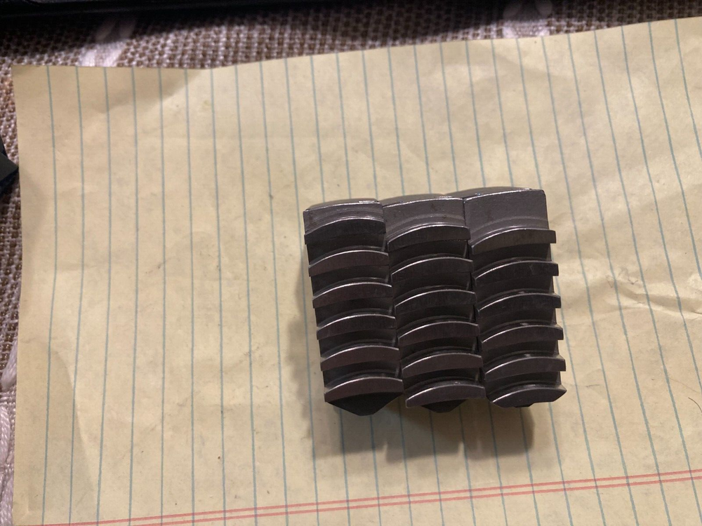 TMX HARD INSIDE SOLID JAWS 3-880-304P FOR 4" 3 JAW SCROLL CHUCK