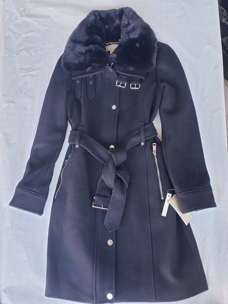 Michael Kors Long OverCoat Black