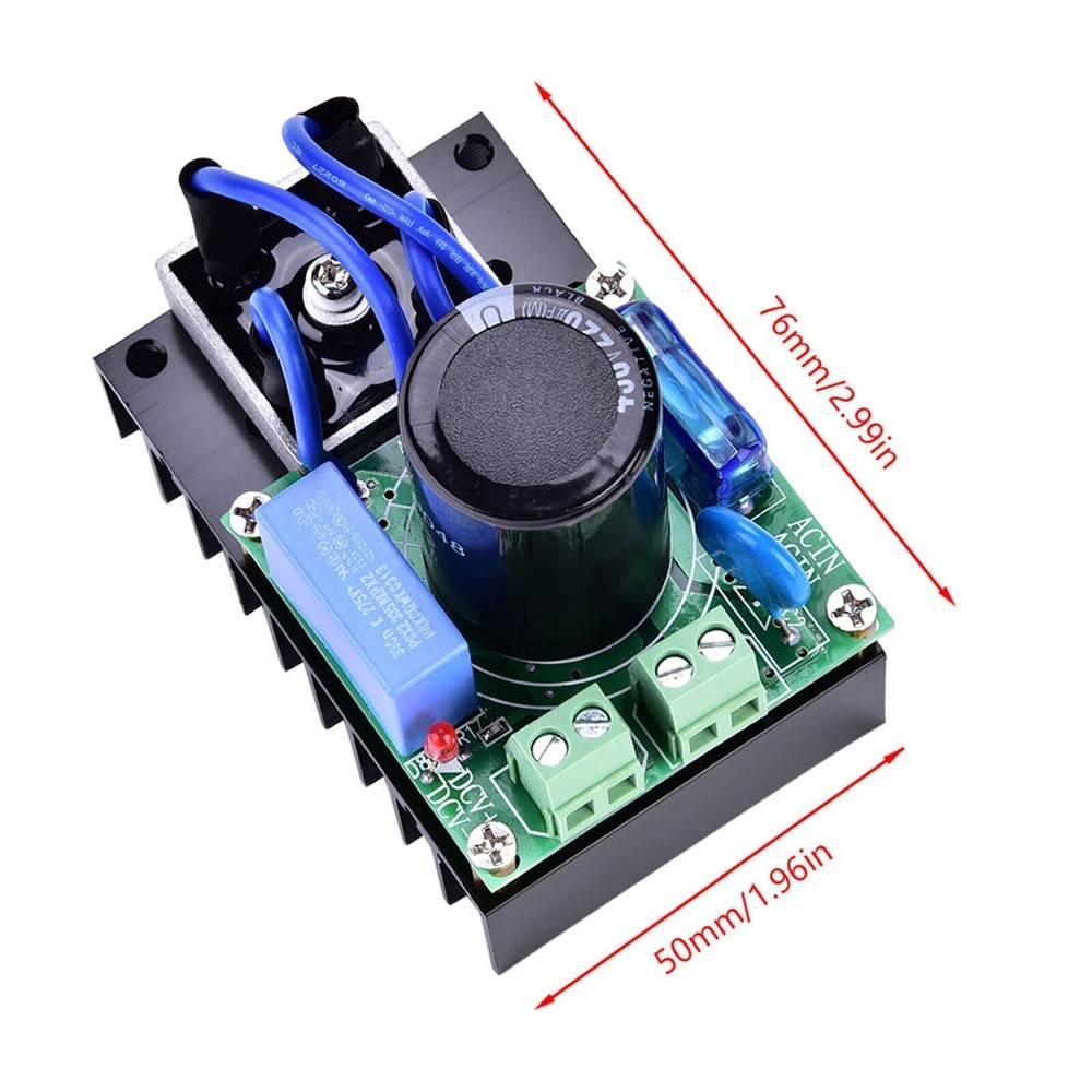 1 Pcs 0‑220VAC to 0‑311VDC Universal Multiple Protection Rectifier Board Module