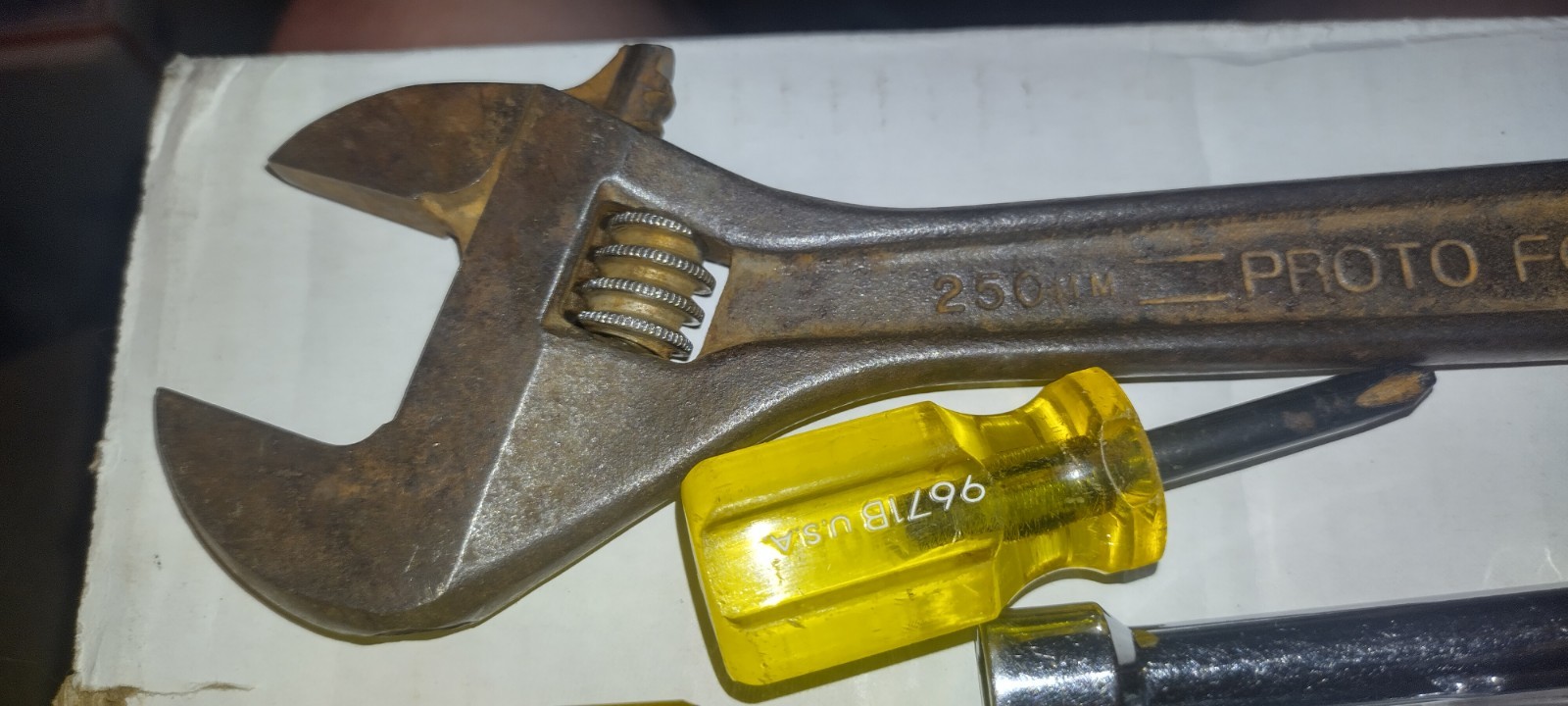 PROTO Professional 710S, 10in. Adjustable Wrench - USA - & 9 random Proto tools