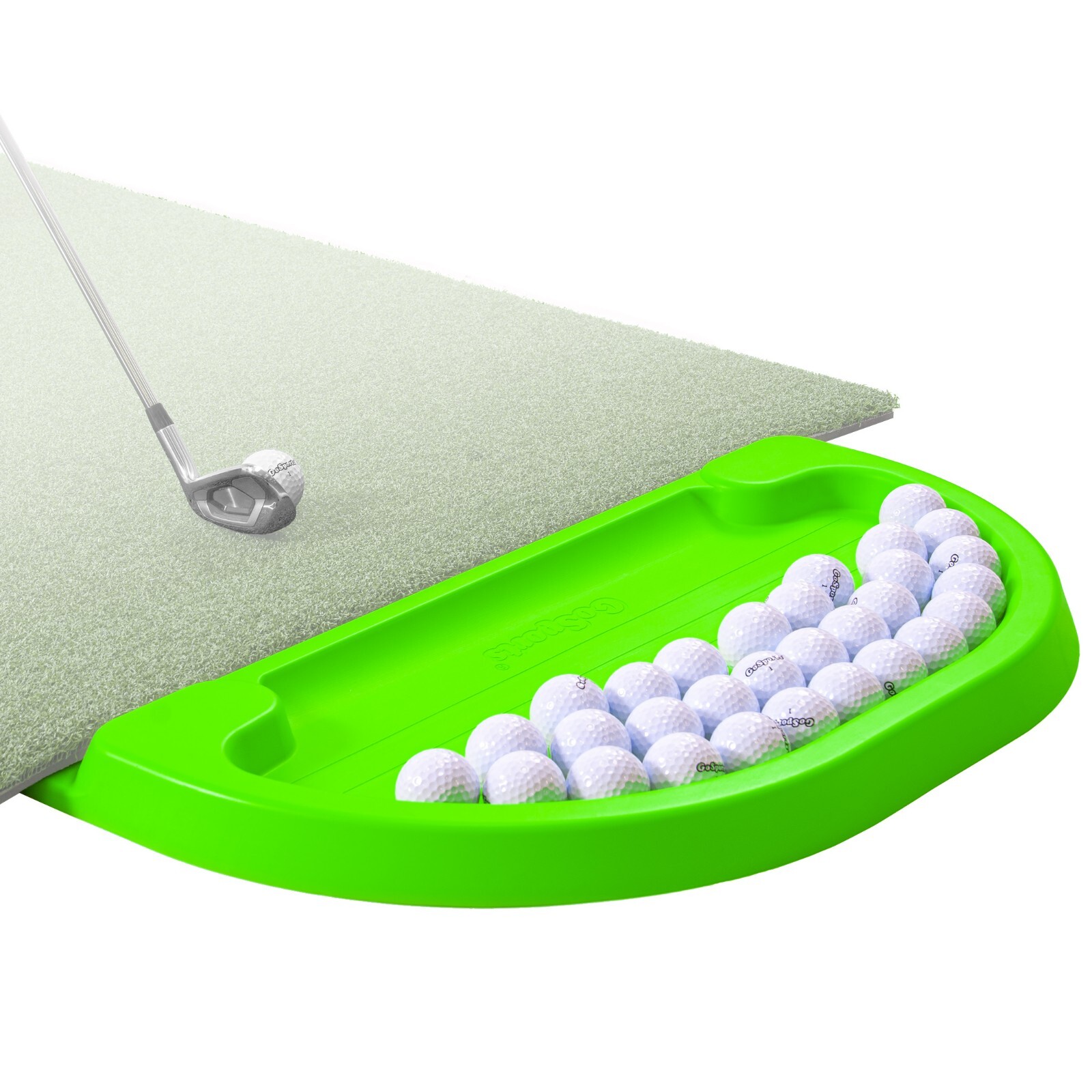 GoSports All-Weather Golf Ball Tray 70 Ball Capacity - Green