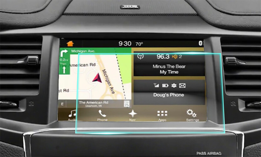 Crystal Clear Screen Protector for 2016 Lincoln MKS Vehicle Navigation