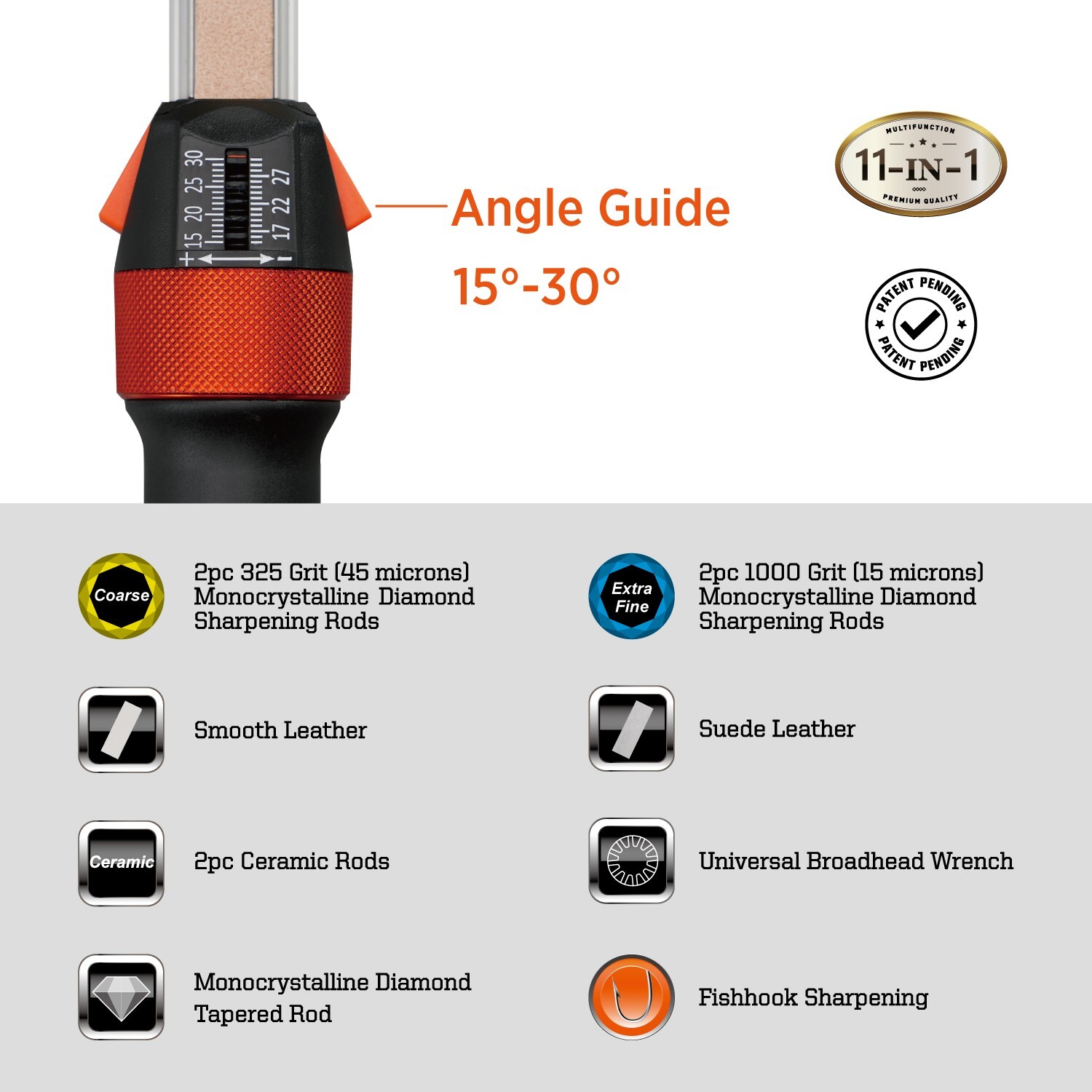 SHARPAL 210N TRANSFOROD 11-In-1 Adjustable Angle Outdoor Knife Sharpener