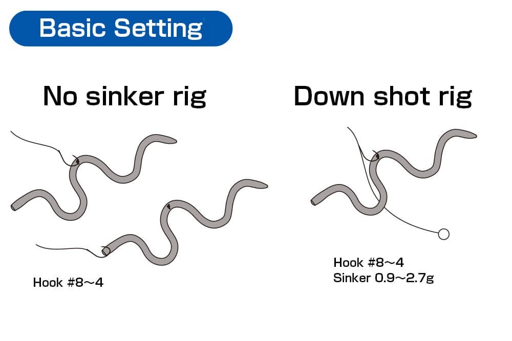 OSP MMZ Soft Plastic Worm - Choose Size / Color