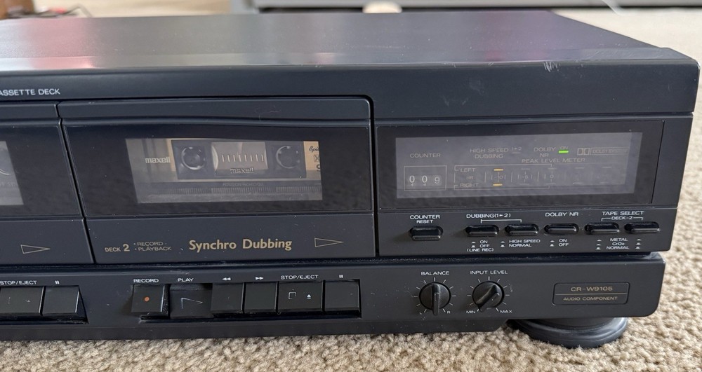 Fisher CR-W9105 Studio Standard Stereo Double Cassette Deck
