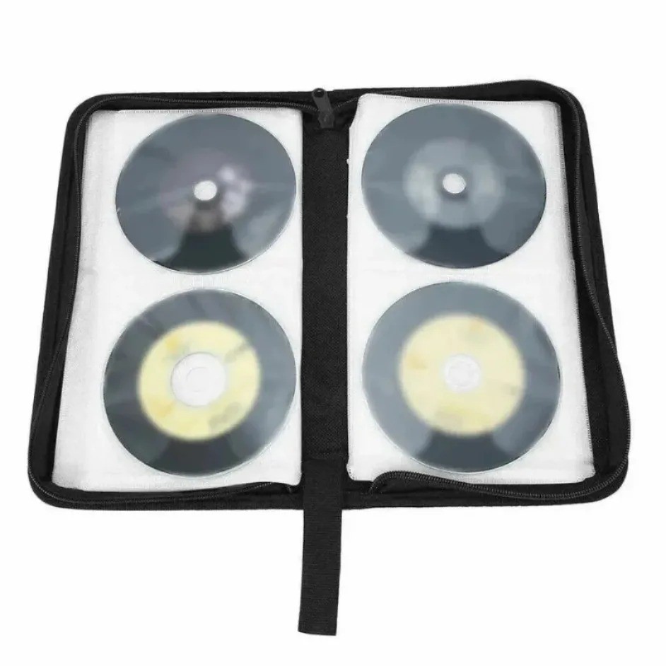 80 Disc CD Holder DVD Case Storage Wallet VCD Organizer
