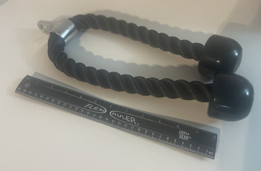 Tricep Rope Attachment Cable Machine, Fitness Pulldown w/Snap Hook New