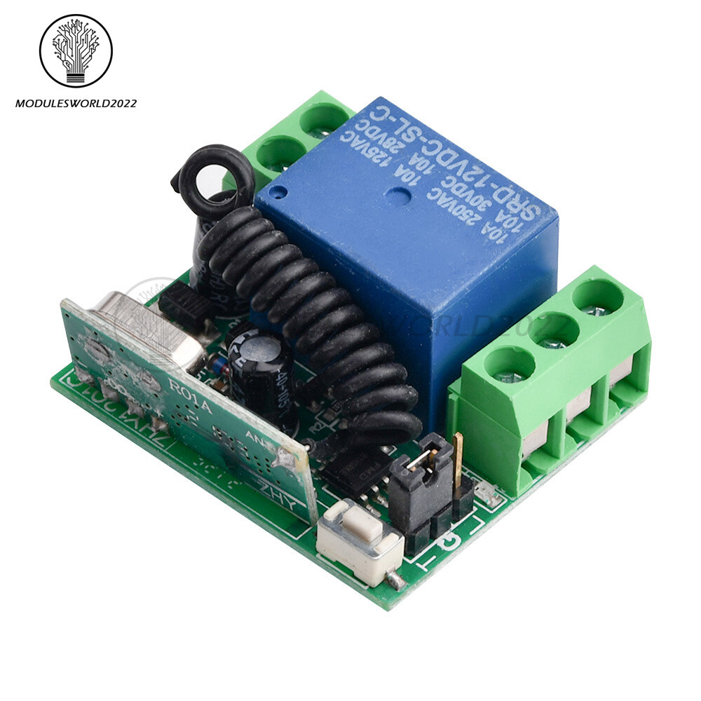 DC 12V 10A Relay 1CH Wireless RF Remote Control Switch Transmitter+ Receiver