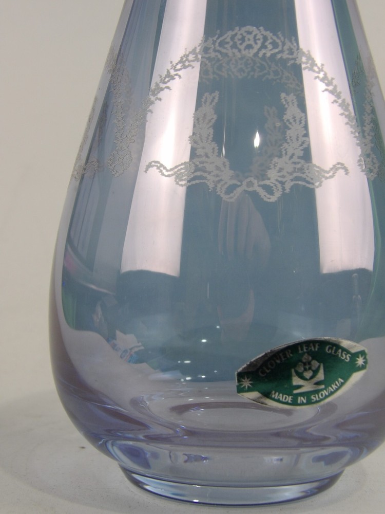Handmade Blue Brocco Vase – Bohemia