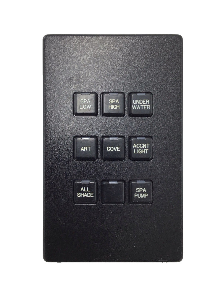 LiteTouch 9-Button Metropolitan Keypad Dimmer (Black) Savant
