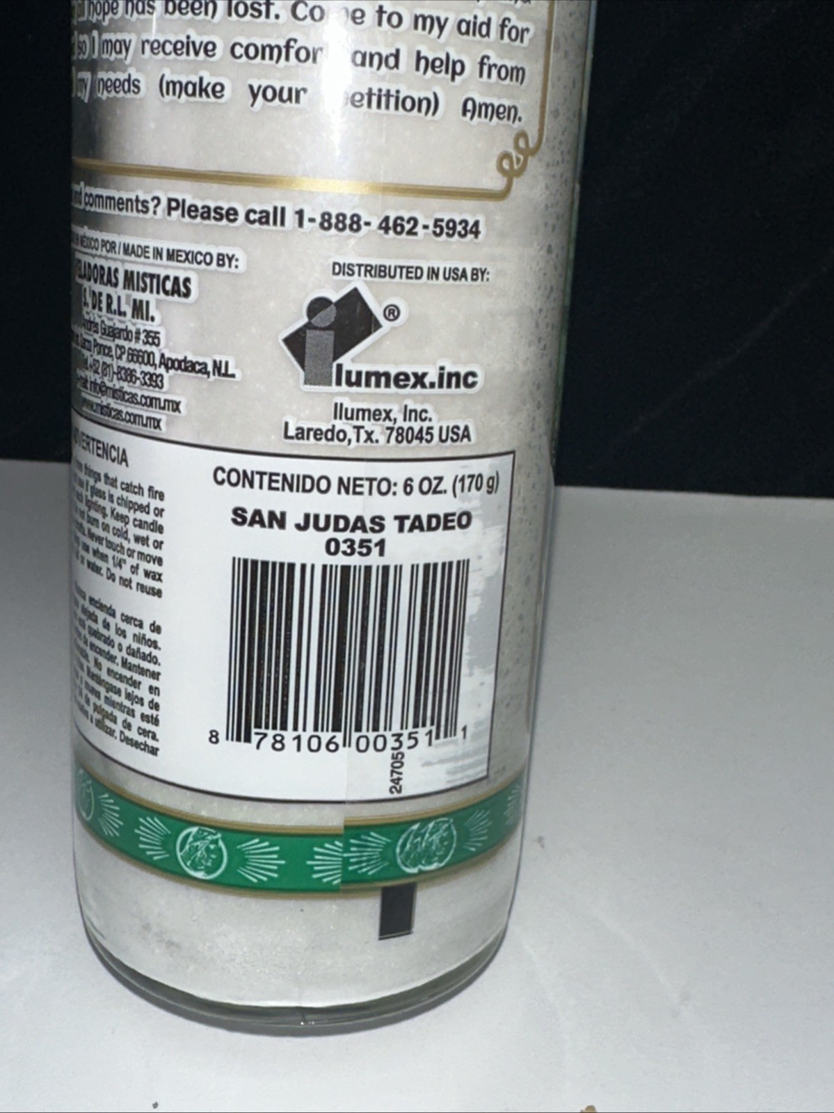 4 PACK--St. Jude Veladora San Judas Tadeo, Religious Candles