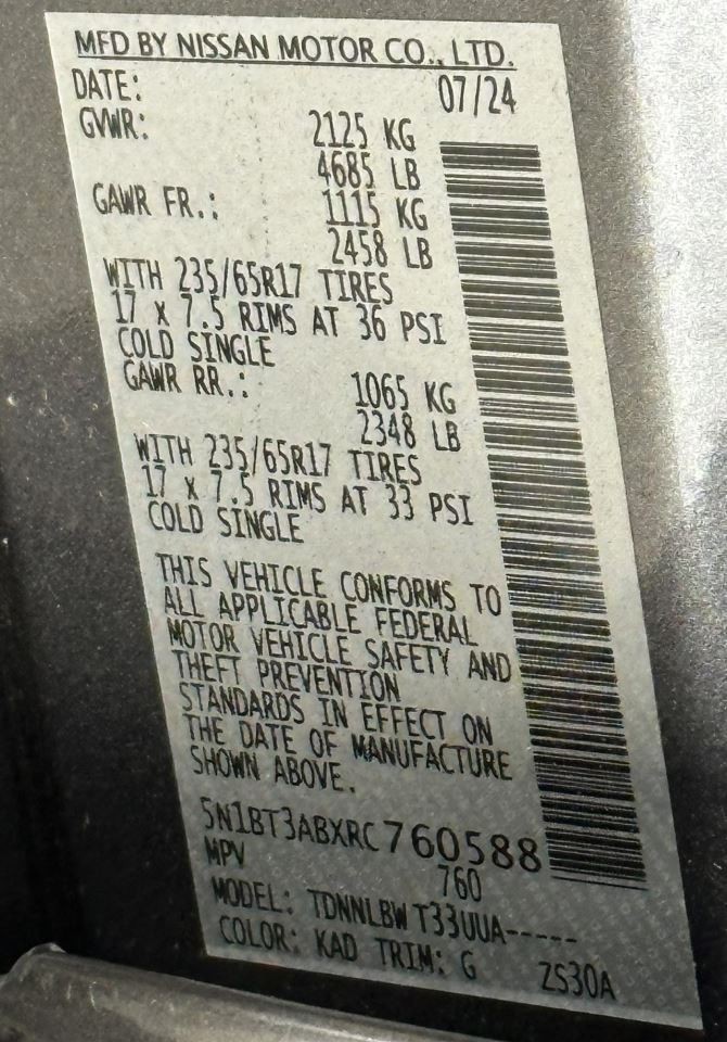 Camera/Projector Camera Front Windshield Mounted Fits 24-25 ROGUE 2767748
