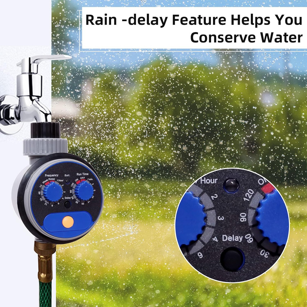 Sprinkler Water Timer Programmable Garden Zero Pressure Waterproof Irrigation Co