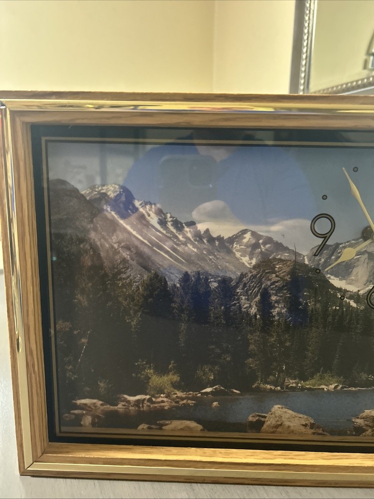 Rocky Mountains Picture Wall Clock