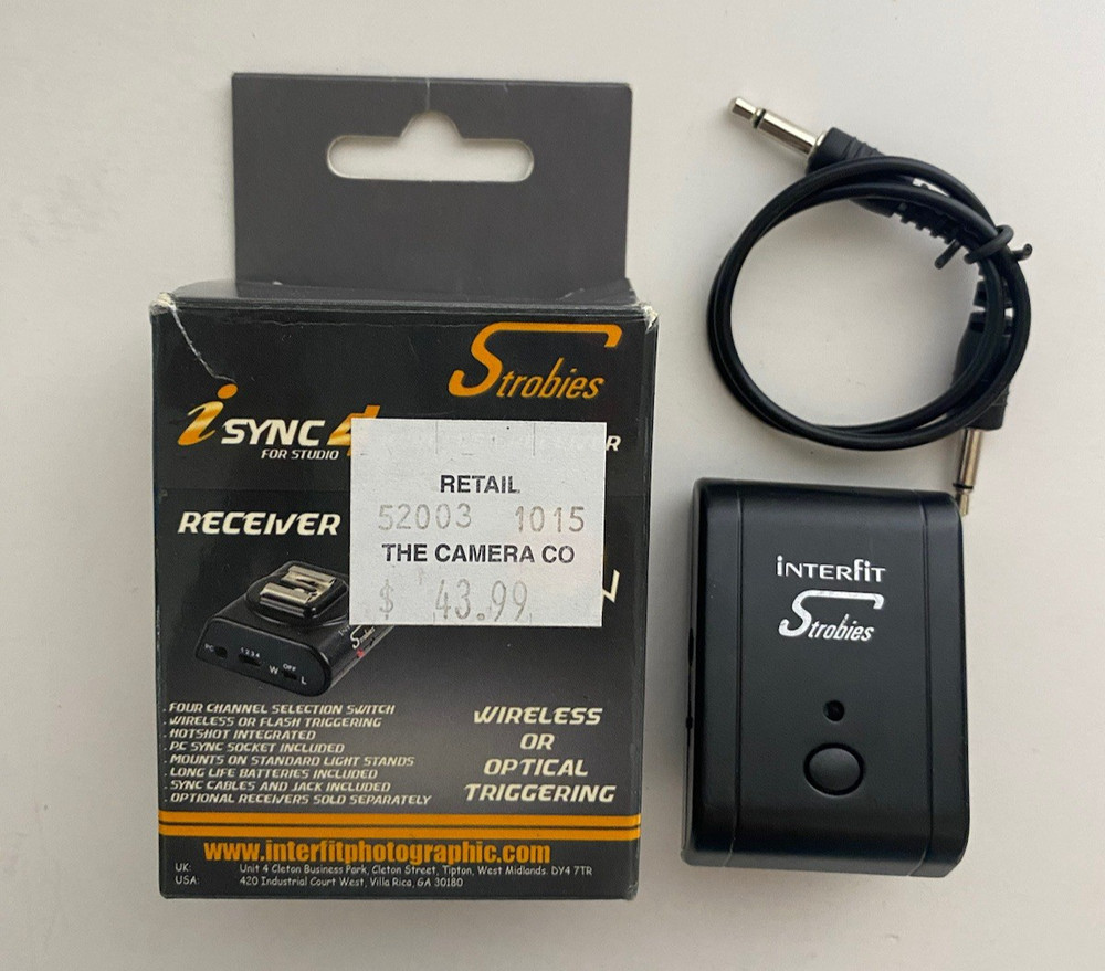 Strobies iSync4 Wireless Camera Reciever & Sync Cord New