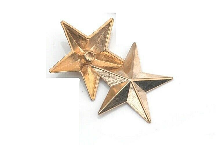 Pkg 10 Metal STAR 1/2" to 1-5/8" (12 to 40mm) RIVET Studs Crafts 6mm post (1085)