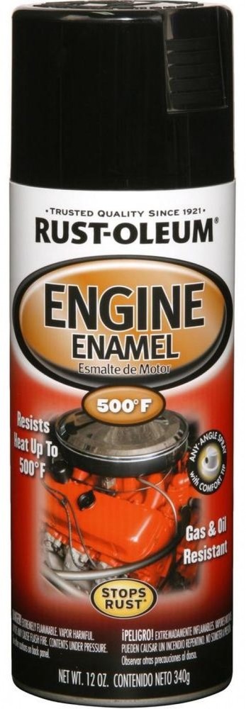 6-Pack Gloss Black Automative Engine Enamel Spray Paint High Temperature Heat
