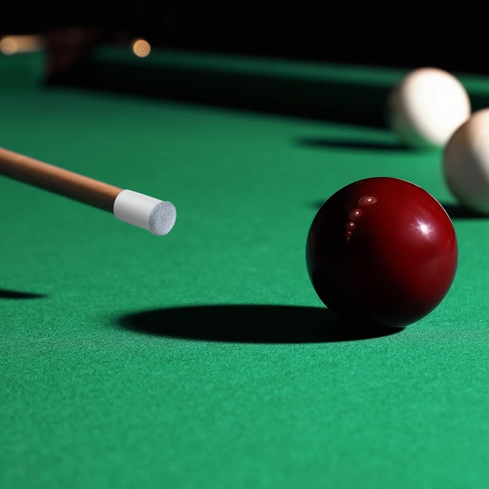 24 Pcs Slip-On Pool Cue Tips Replacement Kit - No Glue, Easy Fast-Fix Solution