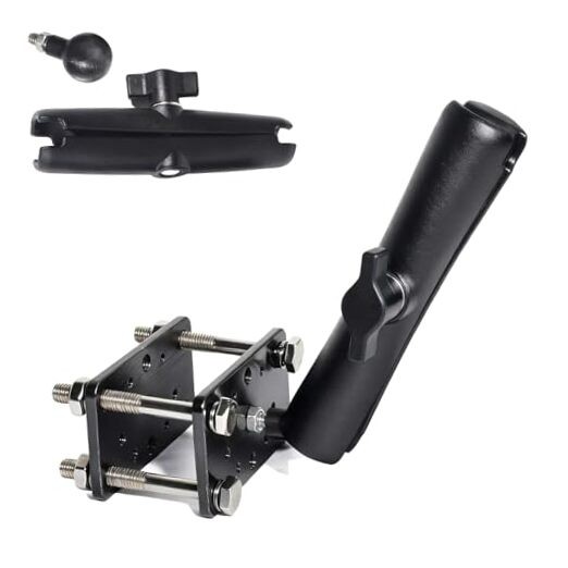 Heavy-Duty Forklift Pillar Mount, Square Pillar Mount W/ Two Adjustable Arm