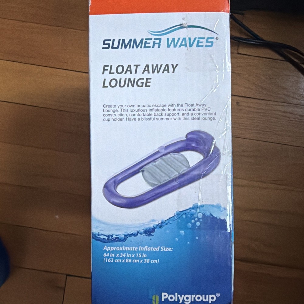 Summer waves Float Away Lounge with Cupholder