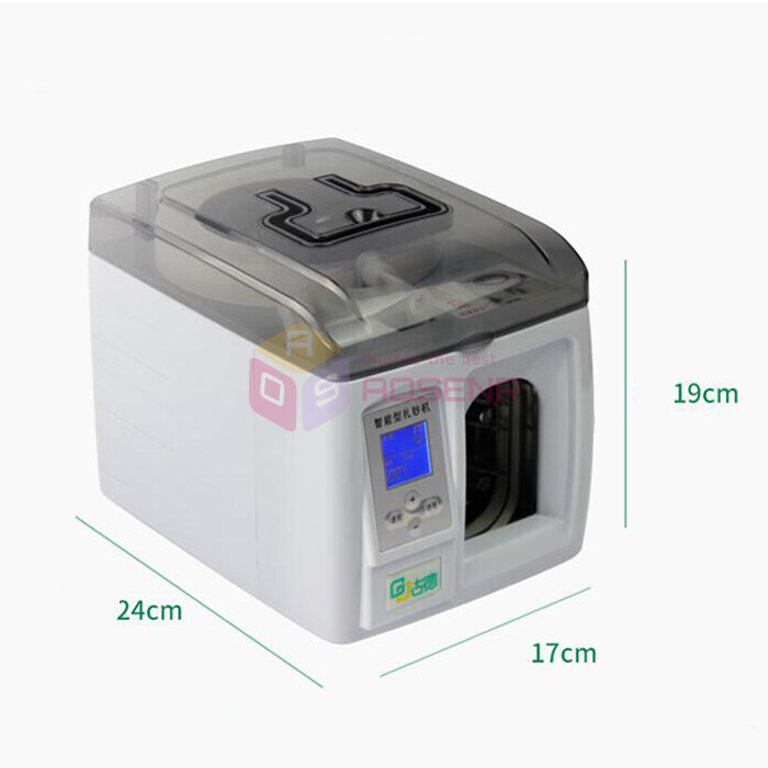 220V Intelligent Banknote Binder Bundling Machine Money Packer Binding Machine
