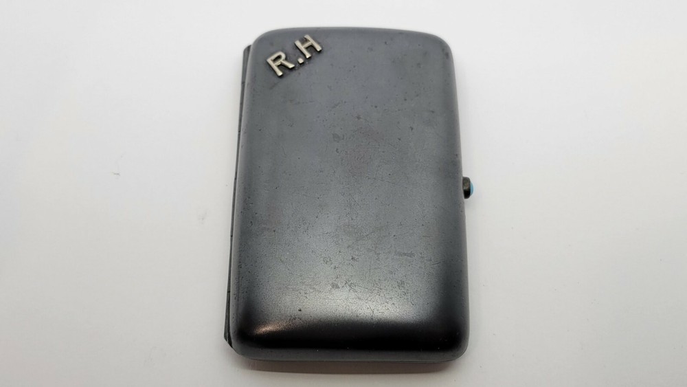 Antique Russian Gunmetal Cigarette Case