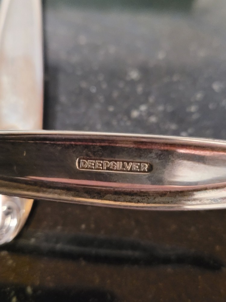 1958 WOODSONG Holmes & Edwards Deep Silver Salad Pair Spoon/fork • Original Box