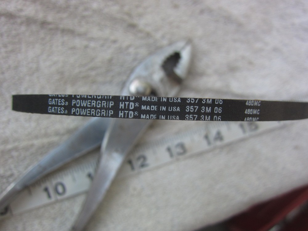 Studio Gates 357 3M 1/4"X14-1/4"  Timing Belt, Used