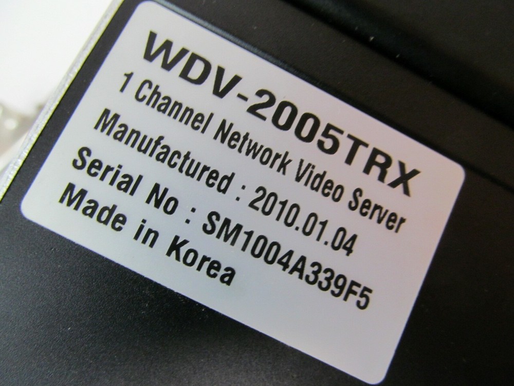 WDV-2005TRX 1 Channel Network Video Server Encoder Recorder