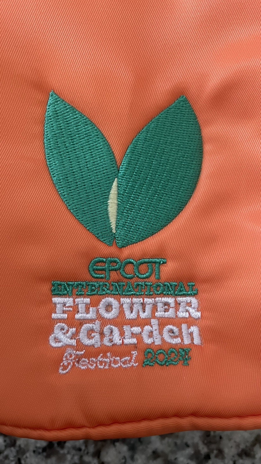 Disney Parks Epcot Flower Garden 2024 Orange Bird Lug Mini Skeeter Crossbody Bag