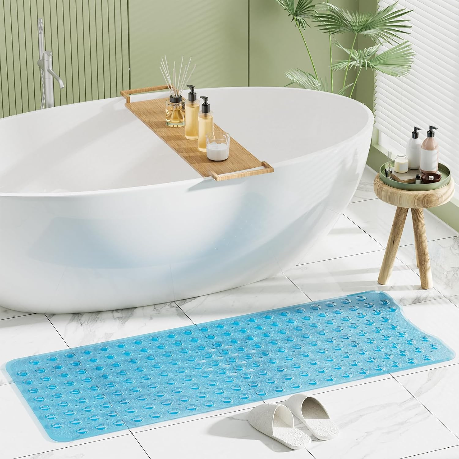 Bathtub Mat Non Slip, Bath Mat for Tub 40 X 16 Inches Full Size, Non Slip Shower