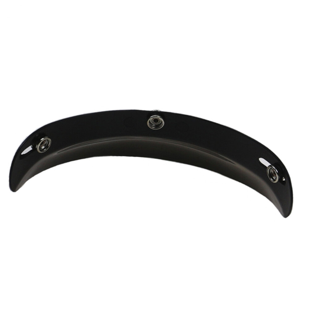 Universal Black 3-Snap Motorcycle Lens Open Face Shade L1E2