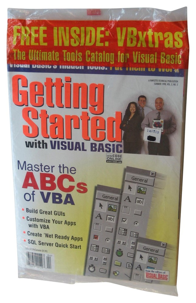 Getting Started With Visual Basic Summer 1998 Vol. 2 No. 2 Sealed Magazine Book