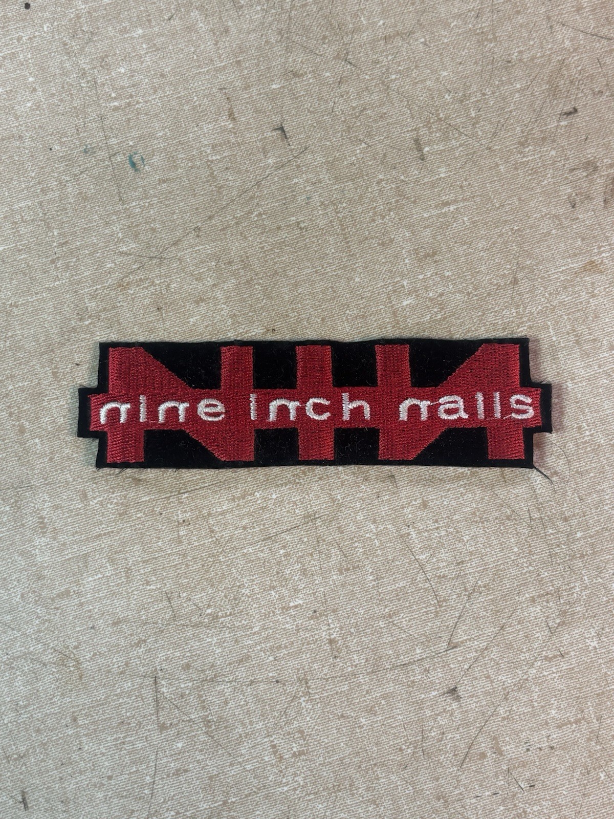 NIN Nine Inch Nails Iron On Patch 4” Vtg Rare Jacket Trent Reznor Record